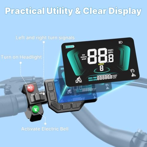 Aipas C1 MAX Electric Bike – 1100W Motor, 864Wh Battery