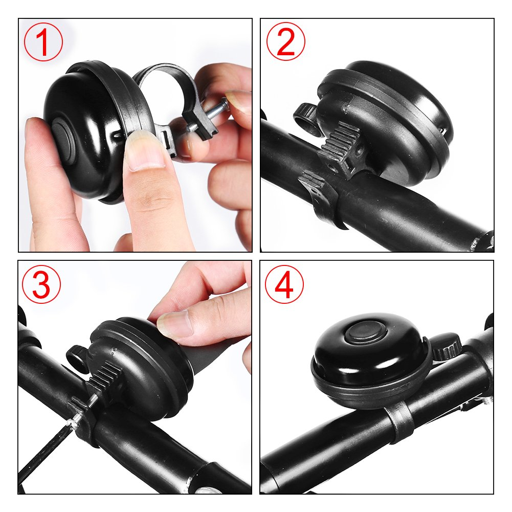 Accmor Classic Aluminum Bike Bell – Loud Crisp Sound Bicycle Bell for Adults & Kids