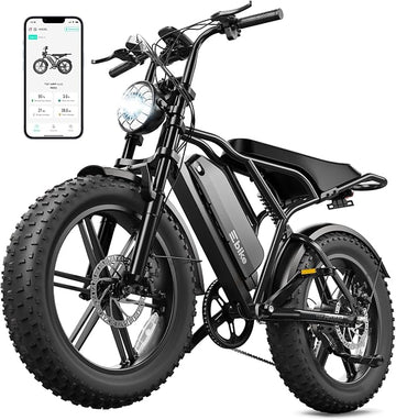 TST Electric Bike for Adults – 48V 15Ah Battery, 1500W Peak Motor, Fat Tires, Dual Suspension & 7-Speed Gears