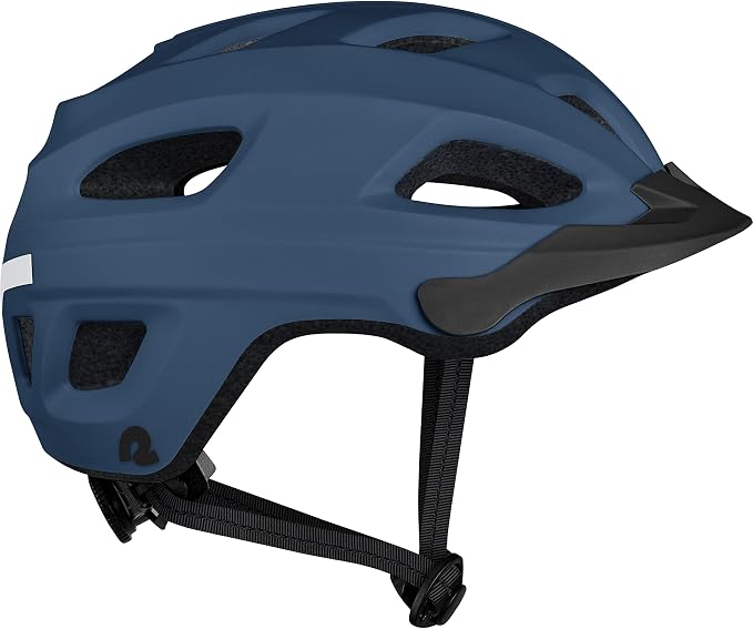 Adult Bike Helmet with LED Safety Light – Adjustable Bicycle Cycling Helmet with Removable Visor for Men & Women