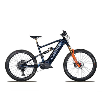 29" All-Terrain Electric Mountain Bike with Bafang Mid-Drive Motor, Dual Suspension & 12-Speed Drivetrain