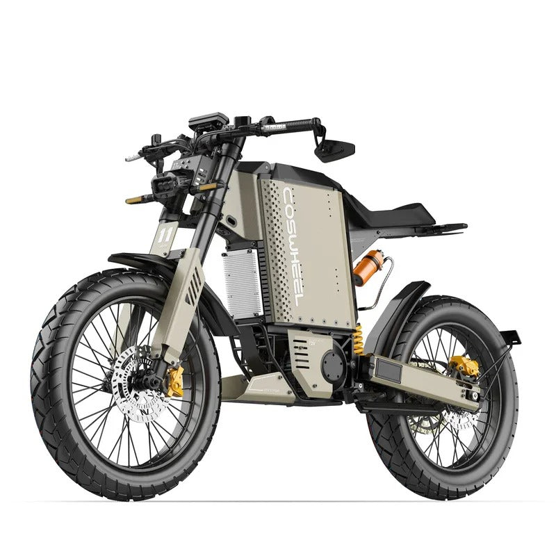 COSWHEEL Electric Motorcycle 8600W, 72V 50Ah Battery, Up to 120 km/h, Hydraulic Brakes