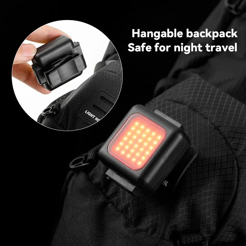 USB Rechargeable Waterproof COB LED Bike Light Set with Front & Rear Lights