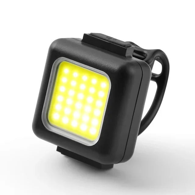 USB Rechargeable Waterproof COB LED Bike Light Set with Front & Rear Lights